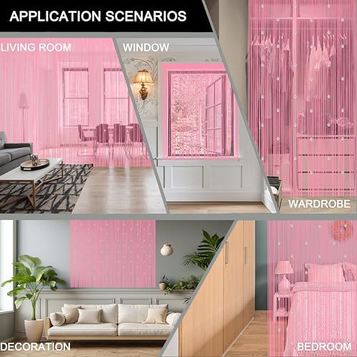 Beaded String Curtains for Doorways Boho Decor