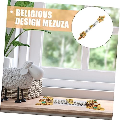 RORPOIR Decorative Metal Mezuzah Door Blessing Plaque