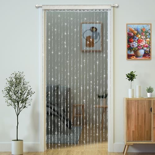YaoYue Crystal Beaded Curtain Door Divider Decor