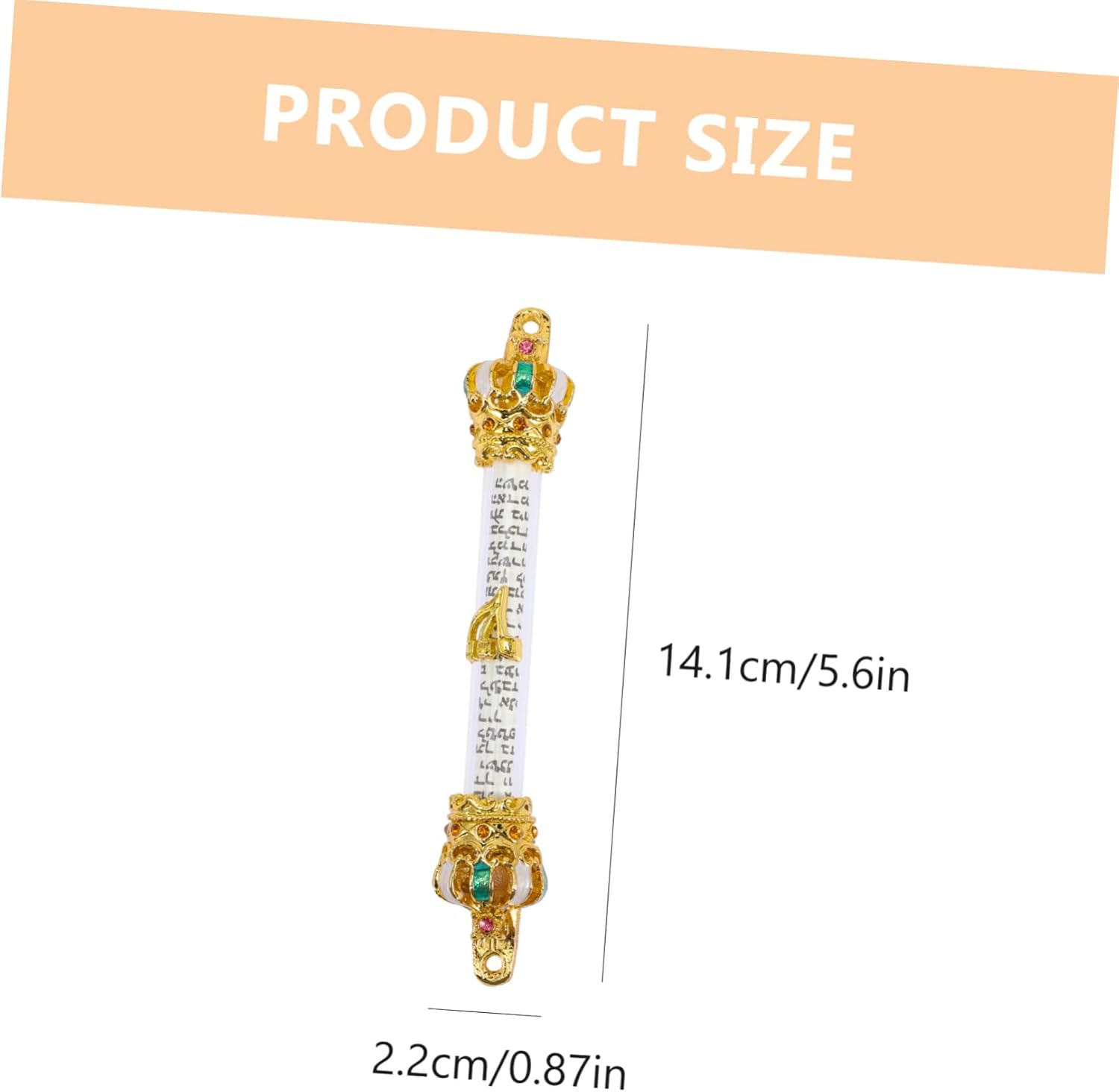 Metal Mezuzah Door Decor Lintel Religious Accent