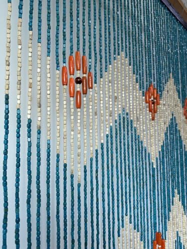 FlavorThings Blue Wood Bead Curtain - Waverly