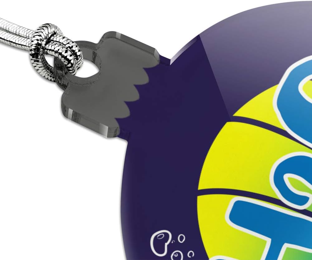 Graphics And More Water Polo Ball H2O Acrylic Christmas Ornament