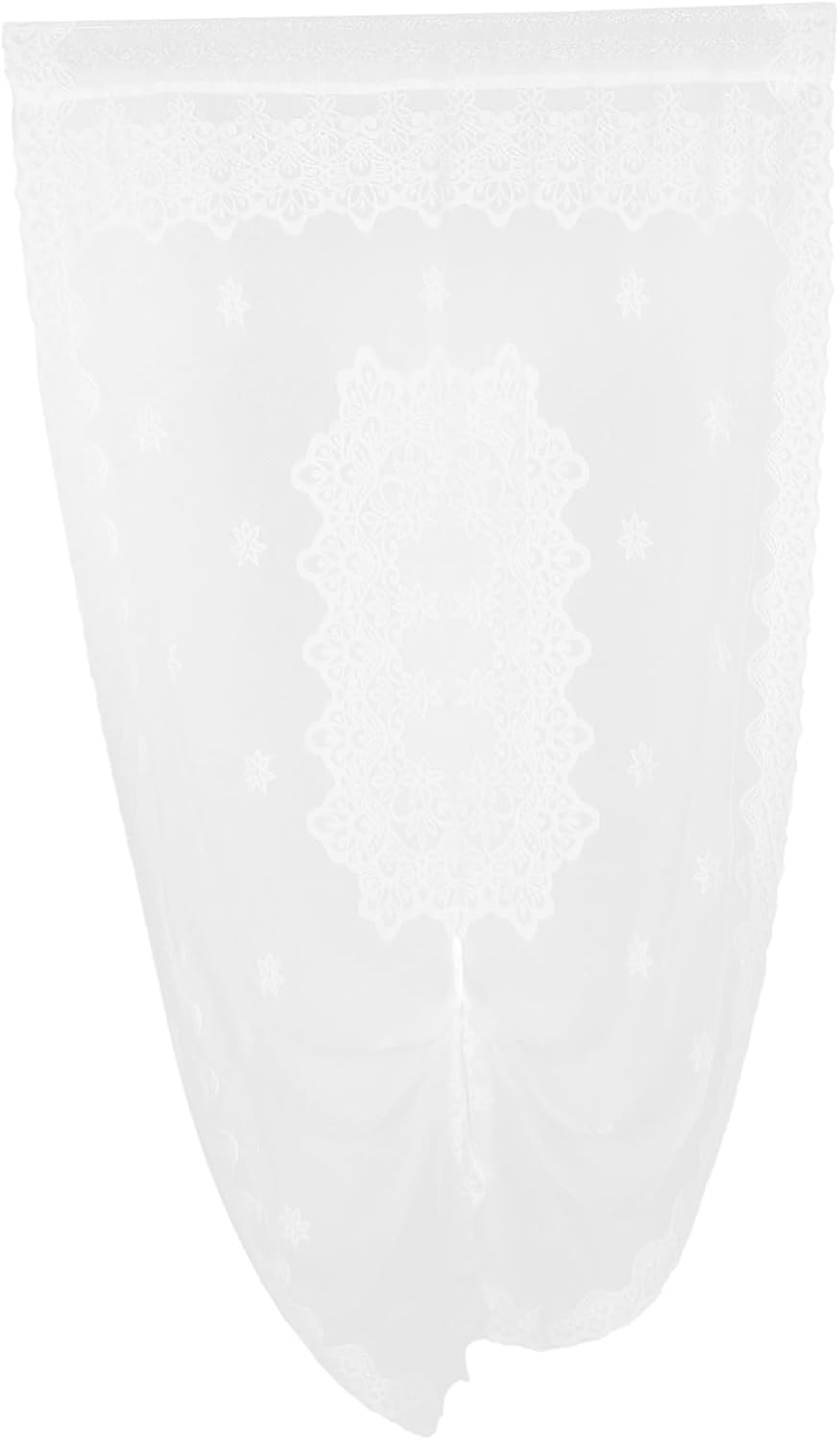 LIFKOME Elegant French Style Door Panel Curtain for Kitchen and Bedroom