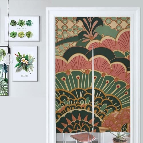 Art Deco Style Door Curtain 34x57 Inches Partition Decor