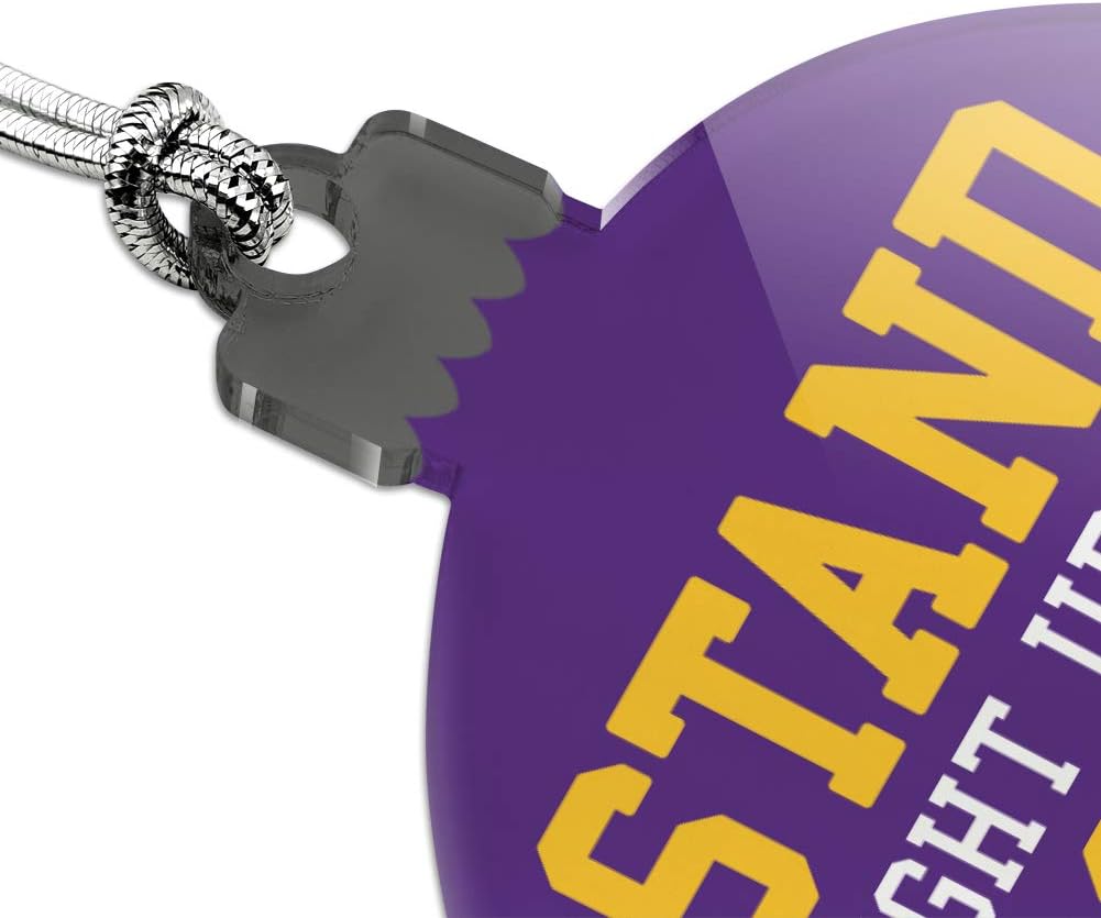 GRAPHICS MORE LSU Tigers Football Acrylic Christmas Ornament