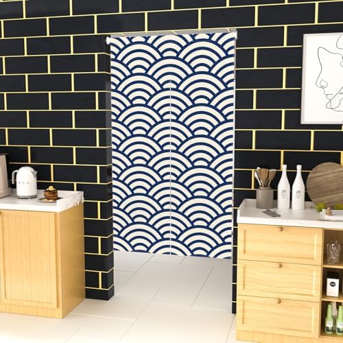 Leowefowa Double Sided Door Curtain for Privacy
