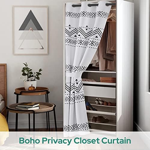 HOMEIDEAS Boho Doorway Curtains with Privacy