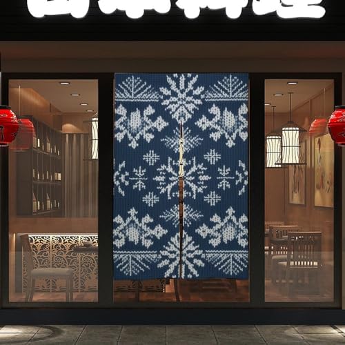 Japanese Noren White Knitted Door Curtain 34x57