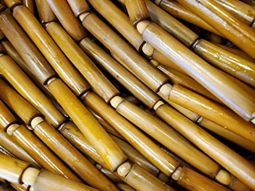 Real Bamboo Beaded Curtain - 36x79 Inch
