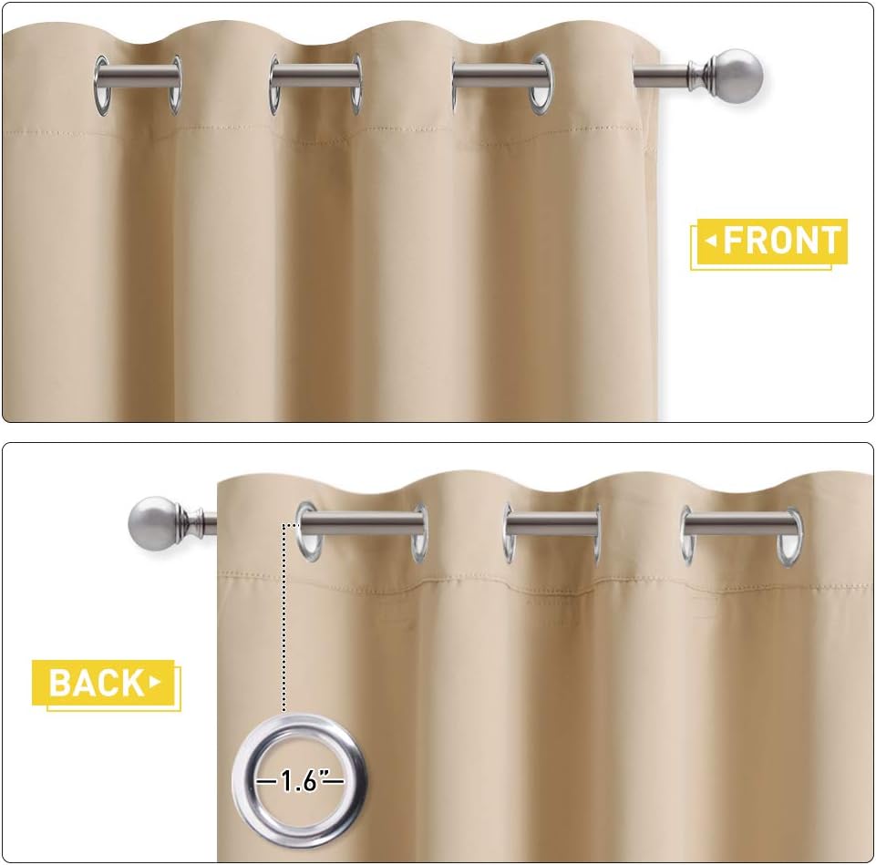 NICETOWN Noise Reducing Curtains with Blackout and Privacy