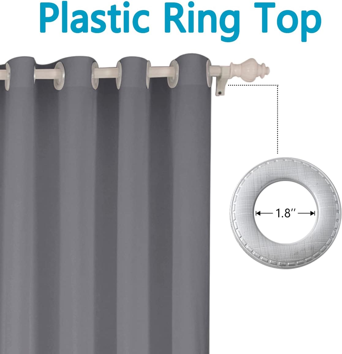 Jejeloiu Sun Moon Privacy Heat Blocking Thermal Insulated Door Curtain