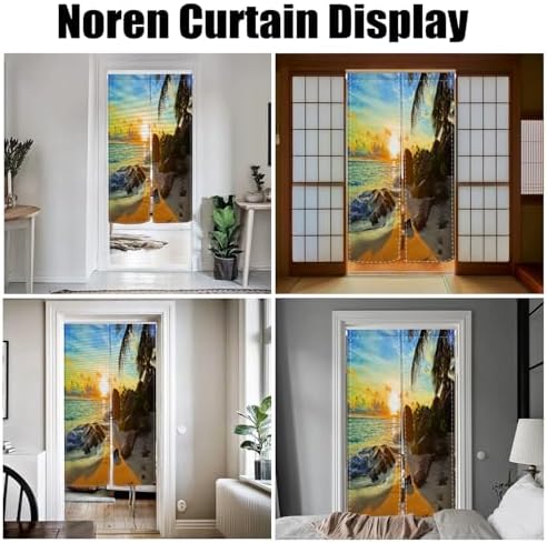 Leowefowa Japanese Doorway Curtain Tapestry 283x472 Inches