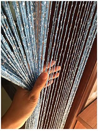 1x2 M Door String Curtain Flat Thread Fringe Panel Room Divider