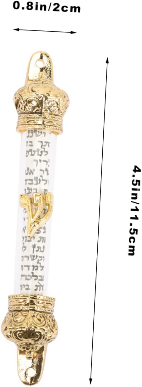 Jewish Mezuzah Metal Scroll Holder for Door Decor