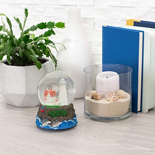 Elanze Designs Cape Cod Lighthouse Musical Snow Globe