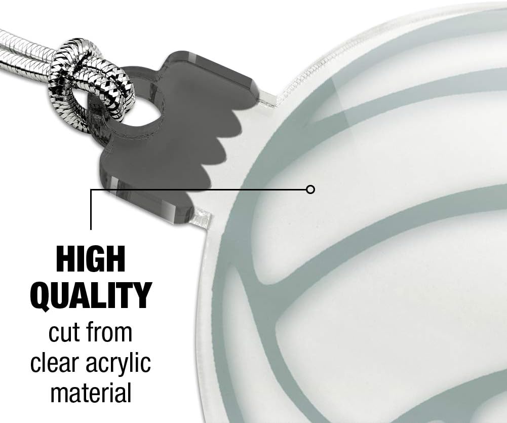 Volleyball Ball Acrylic Christmas Tree Ornament