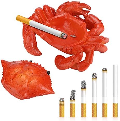 Resin Crab Shape Ornament Ashtray Home Office Decor