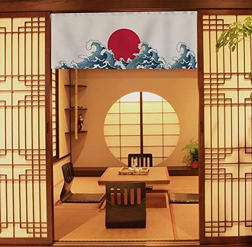 Japanese Style Half Open Door Noren Curtain