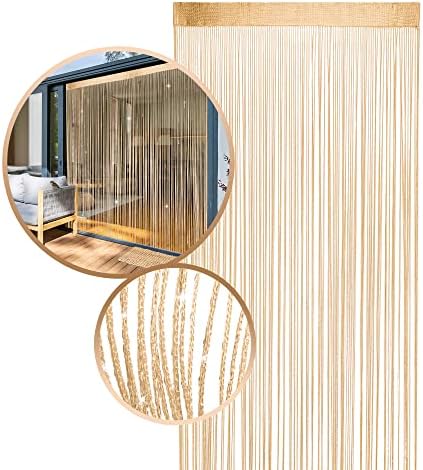 Glitter String Curtains 2 Pack Gold Sequins