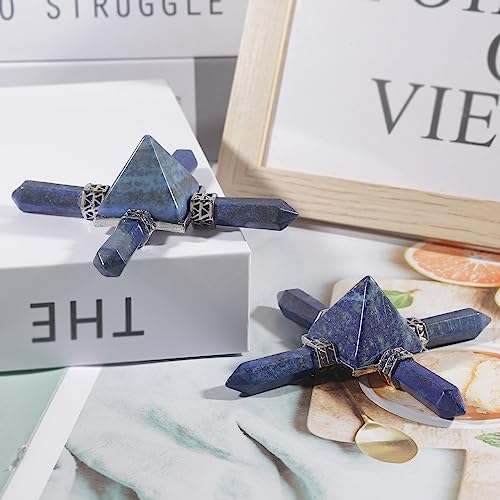 Loveliome Pyramid 4 Chakra Energy Generator with Lapis Lazuli
