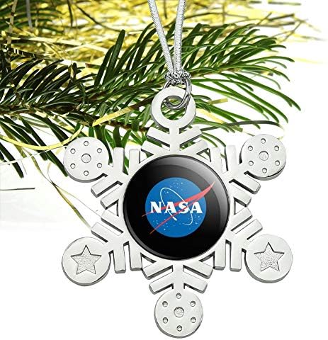 GRAPHICS MORE NASA Meatball Logo Metal Snowflake Ornament