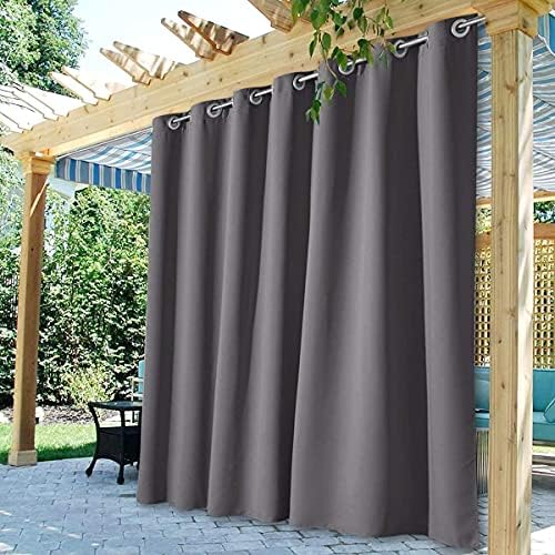 StangH Heavy Duty Waterproof Curtains for Front Porch Sliding Door