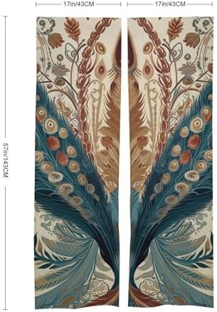 Ivy Flower Printed Door Curtain for Split Doorway