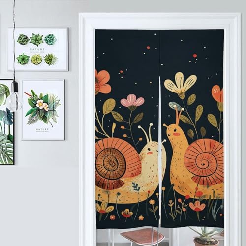 Japanese Noren Door Curtain with Animal Design 34x57