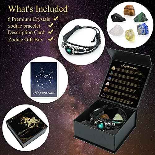 Nicetage Sagittarius Crystal Stones Set with Bracelet