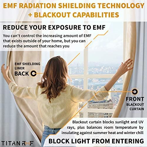 Mission Darkness TitanRF Radiation Shielding Curtains 52x84