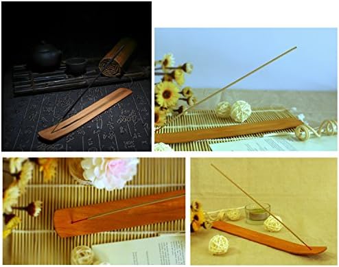 TRENDBOX 10pcs Plain Wood Incense Stick Holder