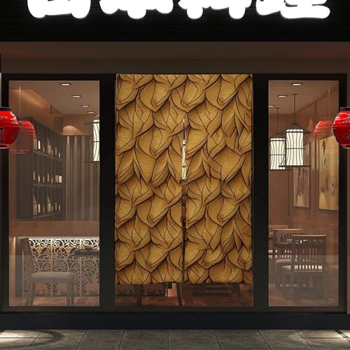 Leather Texture Door Curtain for Split Entryway 34x57 Inches