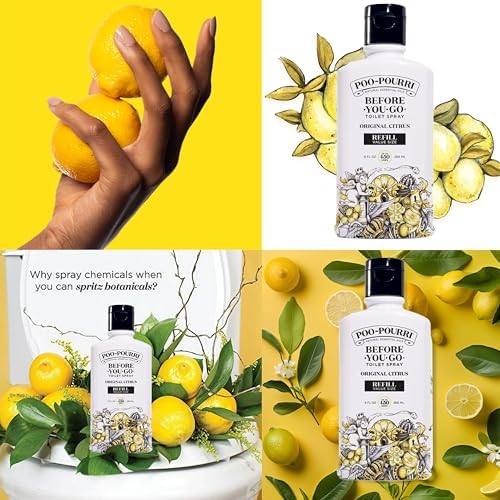 Poo Pourri Original Citrus Toilet Spray Refill 9 Fl Oz 2 Pack
