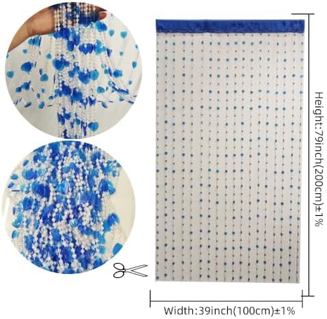 Ave Split Heart Shape Beaded Curtain Door Divider