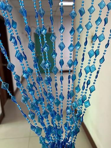 ZiDeTang Acrylic Maple Leaves Beaded Curtain Panel