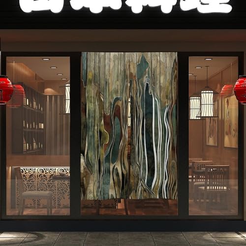 Japanese Noren Dark Stripes Door Curtain 34x57 Inches
