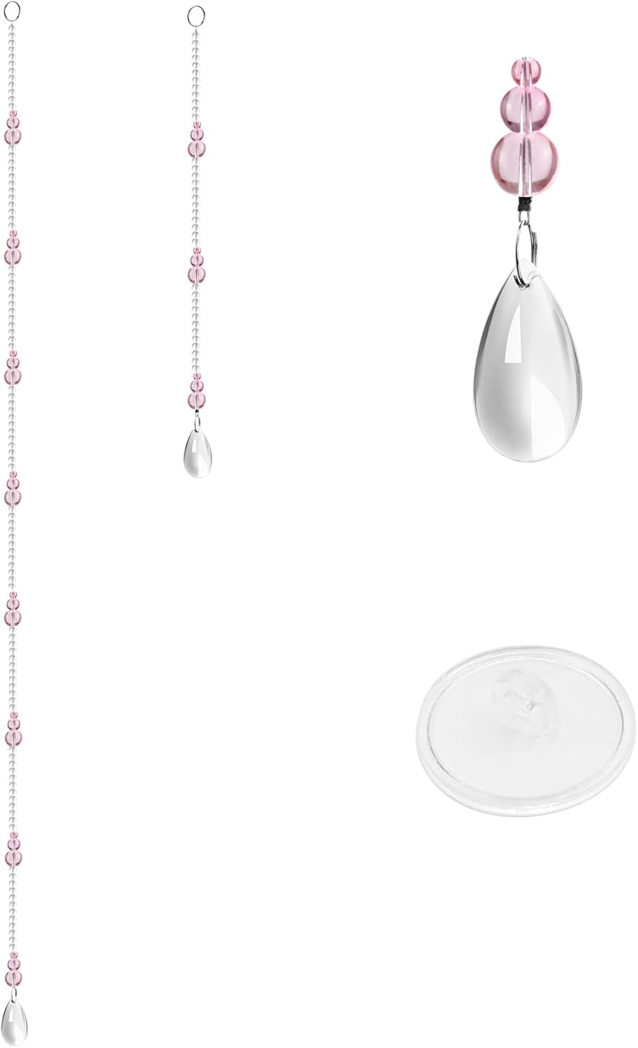Crystal Curtain Bead 20 Strings Pink Door Curtain
