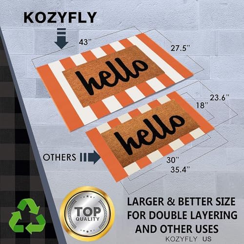 KOZYFLY Striped Halloween Rug 275x43 Inches