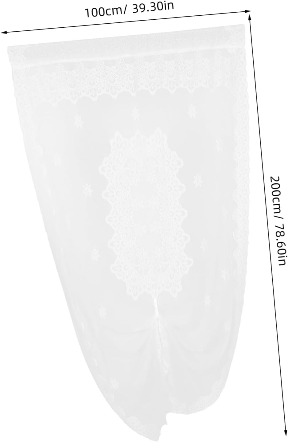 Elegant French Sheer Door Curtain for Home Decor