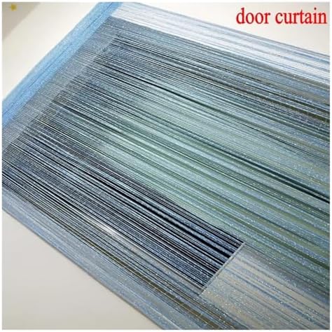 Shiny Tassel String Curtain 3x26m Blue
