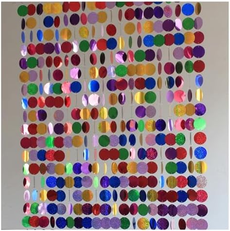 Blue PVC Sequins Curtain 5 Strips 180cm