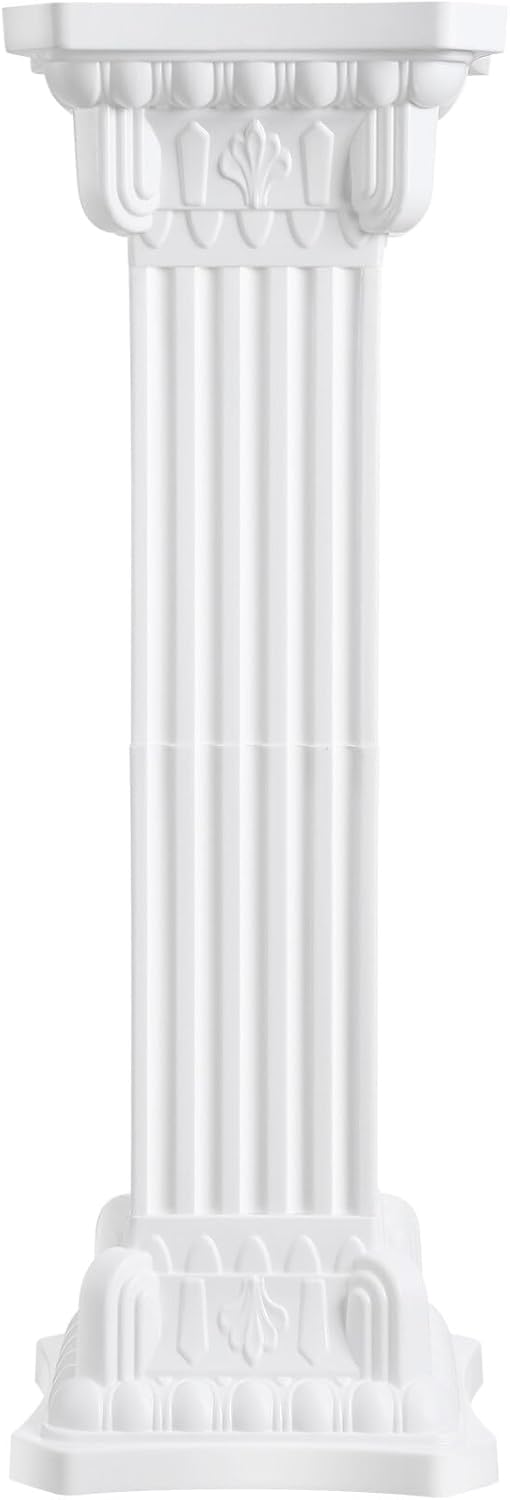 ERINGOGO Column Statue - White Roman Pillar Display Pedestal