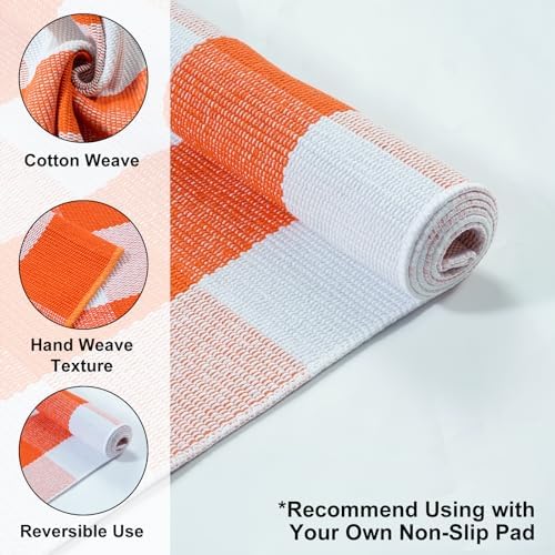 Collive Buffalo Plaid Checkered Outdoor Rug