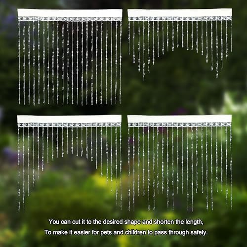 YaoYue Crystal Beaded Curtain Door Divider Decor