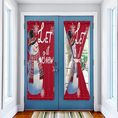 French Door Curtain with Tieback and Rod Pocket