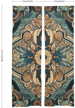 Japanese Noren Blue and Brown Door Curtain 34x57 Inch