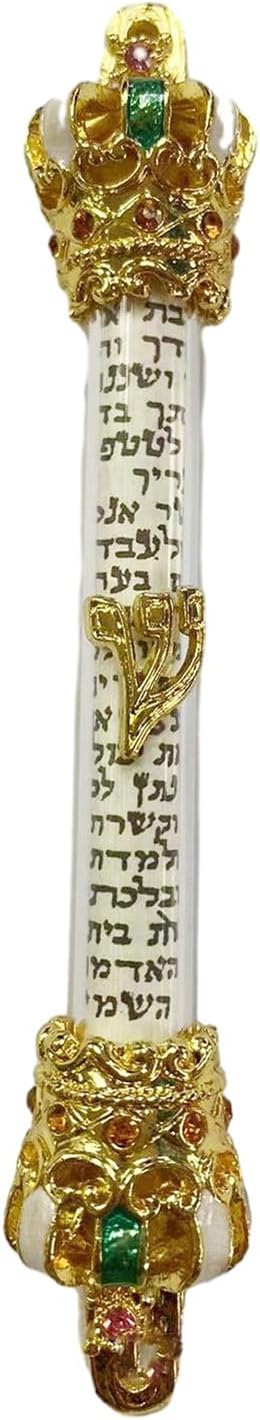 Retro Metal Mezuzah Door Decoration Religious Home Accent