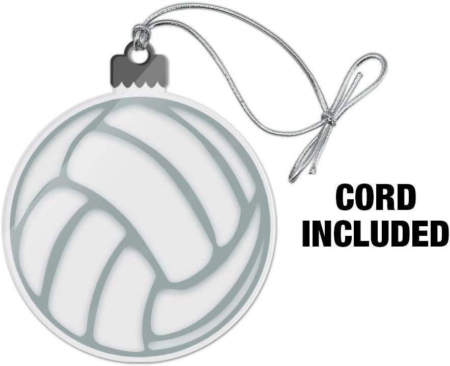 Volleyball Ball Acrylic Christmas Tree Ornament