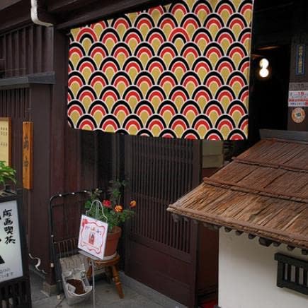 Japanese Style Half Open Door Noren Curtain 1