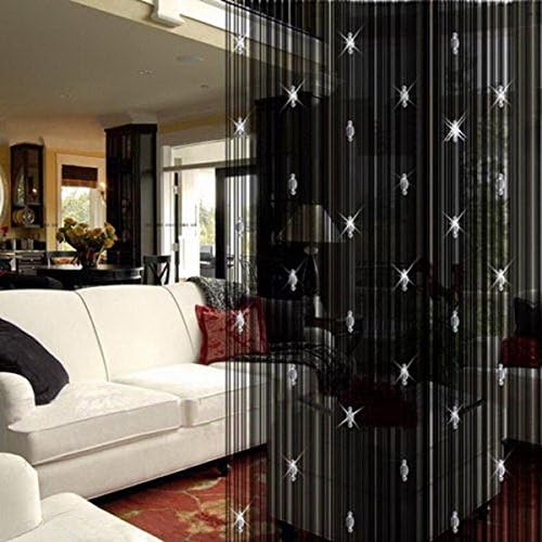 GREENWISH Crystal Beads Curtain Panel for Home Decoration